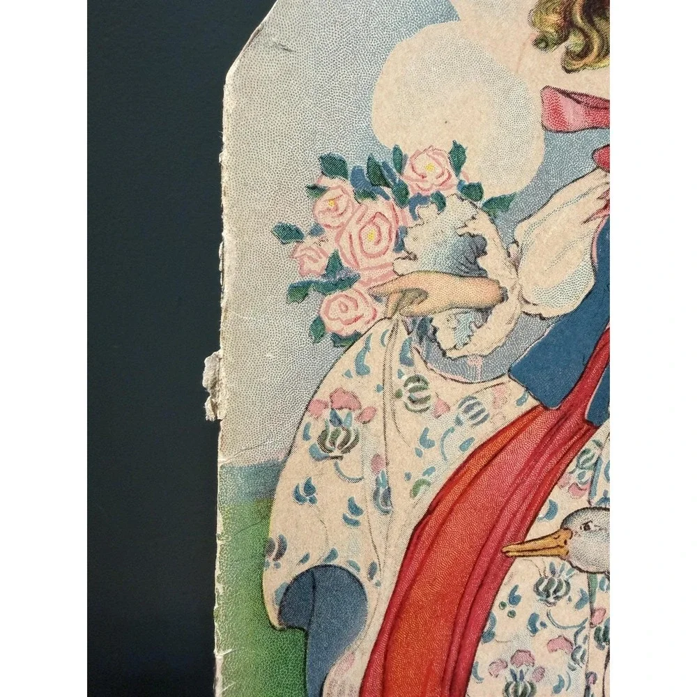 Mother Goose Book of Rhymes 1917 No.44 Margaret Evans Price Large Shape Book